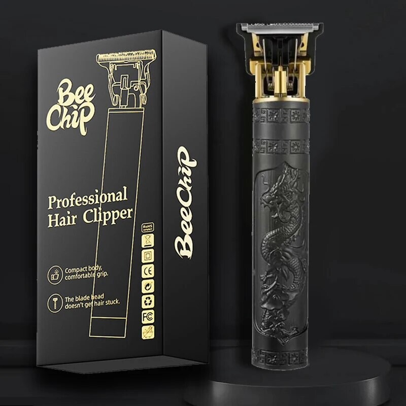 Brijač za šišanje za muškarce Punjivi aparat za brijanje za odrasle Električni vintage brijač za šišanje Kućno USB punjenje Brijačnica Black Dragon