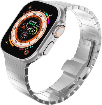 Луксозна каишка от неръждаема стомана за Apple Watch Series 9 8 7 45 мм 41 мм 38 42 44 40 мм връзка Гривна Iwatch Ultra 2 49 мм метална лента