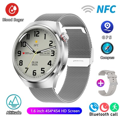 Za Huawei GT4 PRO pametni sat Muški sat 4 Pro AMOLED HD zaslon Bluetooth poziv GPS NFC Otkucaji srca BloodSugar SmartWatch 2024 Novo
