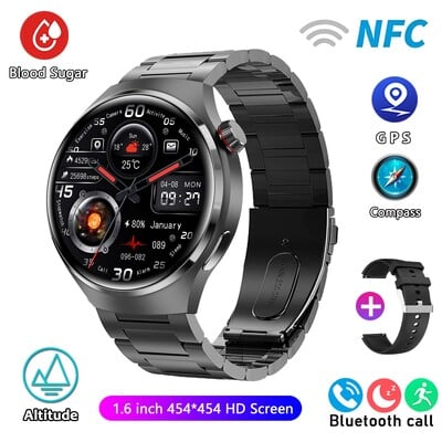 Για Huawei GT4 PRO Smart Watch Men Watch 4 Pro AMOLED HD οθόνη Bluetooth Κλήση GPS NFC Καρδιακός ρυθμός BloodSugar SmartWatch 2024 Νέο
