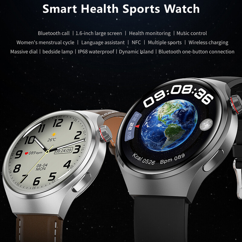 Za Huawei GT4 PRO pametni sat Muški sat 4 Pro AMOLED HD zaslon Bluetooth poziv GPS NFC Otkucaji srca BloodSugar SmartWatch 2024 Novo