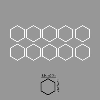 Αυτοκόλλητα αυτοκινήτου 10 τμχ κούφιο/συμπαγές κυψελωτό αυτοκόλλητο DIY Sport Auto Διακόσμηση πλαϊνής πόρτας οχήματος Ολόσωμο Αυτοκόλλητα βινυλίου Ανοιχτό στυλ