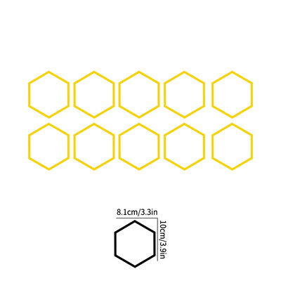 Αυτοκόλλητα αυτοκινήτου 10 τμχ κούφιο/συμπαγές κυψελωτό αυτοκόλλητο DIY Sport Auto Διακόσμηση πλαϊνής πόρτας οχήματος Ολόσωμο Αυτοκόλλητα βινυλίου Ανοιχτό στυλ