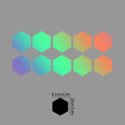 Αυτοκόλλητα αυτοκινήτου 10 τμχ κούφιο/συμπαγές κυψελωτό αυτοκόλλητο DIY Sport Auto Διακόσμηση πλαϊνής πόρτας οχήματος Ολόσωμο Αυτοκόλλητα βινυλίου Ανοιχτό στυλ