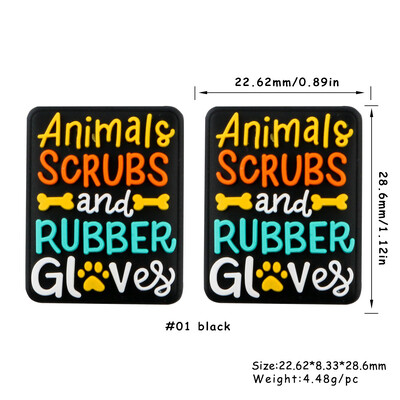 Sunrony 5/10 vnt Nauji silikoniniai karoliukai mokytojas triušis ežiukas Animacinis filmukas gyvūnas pasidaryk pats karoliai apyrankė papuošalų kūrimo priedai