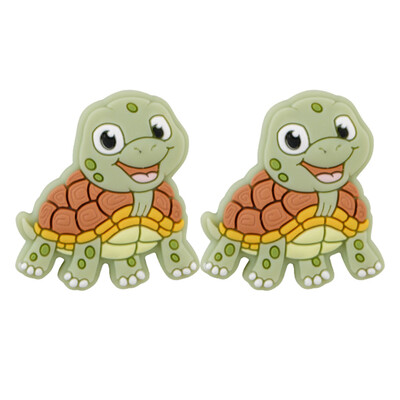 Sunrony 5/10 vnt Nauji silikoniniai karoliukai mokytojas triušis ežiukas Animacinis filmukas gyvūnas pasidaryk pats karoliai apyrankė papuošalų kūrimo priedai