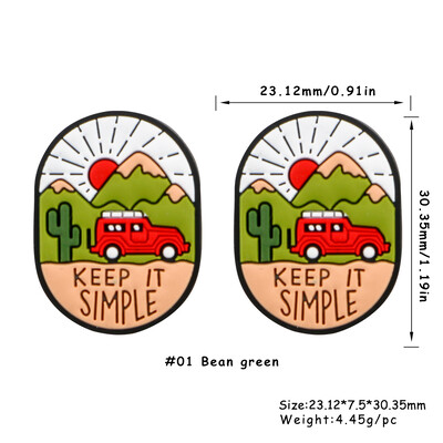 Sunrony 5/10 vnt Nauji silikoniniai karoliukai mokytojas triušis ežiukas Animacinis filmukas gyvūnas pasidaryk pats karoliai apyrankė papuošalų kūrimo priedai