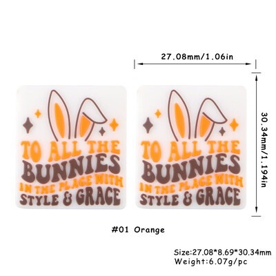 Sunrony 5/10 vnt Nauji silikoniniai karoliukai mokytojas triušis ežiukas Animacinis filmukas gyvūnas pasidaryk pats karoliai apyrankė papuošalų kūrimo priedai