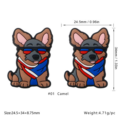 Sunrony 5/10 vnt Nauji silikoniniai karoliukai mokytojas triušis ežiukas Animacinis filmukas gyvūnas pasidaryk pats karoliai apyrankė papuošalų kūrimo priedai