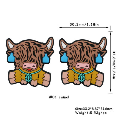 Sunrony 5/10 vnt Nauji silikoniniai karoliukai mokytojas triušis ežiukas Animacinis filmukas gyvūnas pasidaryk pats karoliai apyrankė papuošalų kūrimo priedai