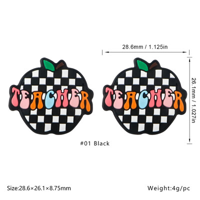 Sunrony 5/10 vnt Nauji silikoniniai karoliukai mokytojas triušis ežiukas Animacinis filmukas gyvūnas pasidaryk pats karoliai apyrankė papuošalų kūrimo priedai