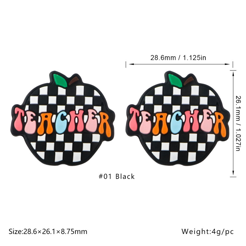 Sunrony 5/10 vnt Nauji silikoniniai karoliukai mokytojas triušis ežiukas Animacinis filmukas gyvūnas pasidaryk pats karoliai apyrankė papuošalų kūrimo priedai