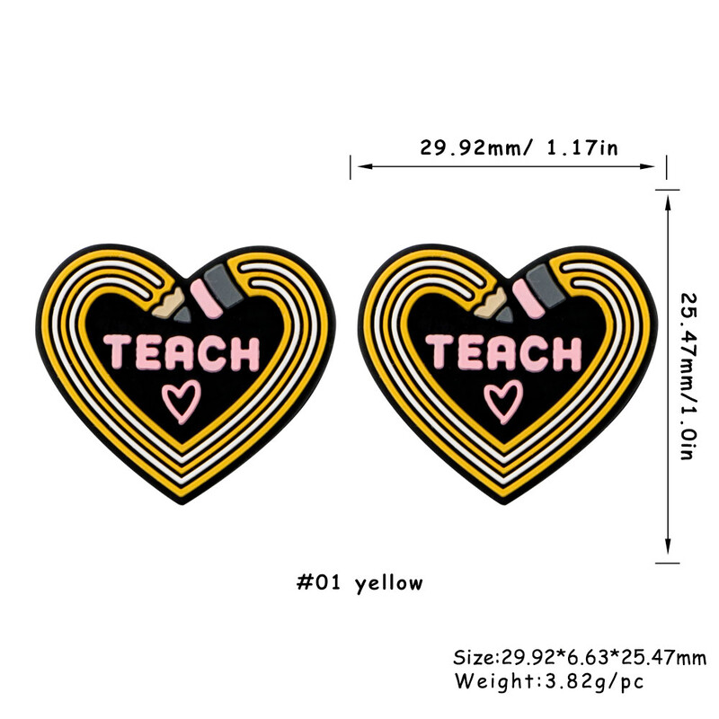 Sunrony 5/10 vnt Nauji silikoniniai karoliukai mokytojas triušis ežiukas Animacinis filmukas gyvūnas pasidaryk pats karoliai apyrankė papuošalų kūrimo priedai