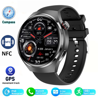 Ceasuri inteligente cu ecran HD de 1,6 inci Ceasuri inteligente NFC Bluetooth Call Smart Watch Monitor de sănătate pentru ritm cardiac IP68 Urmărire GPS 2024 Nou