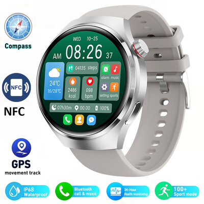 Ceasuri inteligente cu ecran HD de 1,6 inci Ceasuri inteligente NFC Bluetooth Call Smart Watch Monitor de sănătate pentru ritm cardiac IP68 Urmărire GPS 2024 Nou
