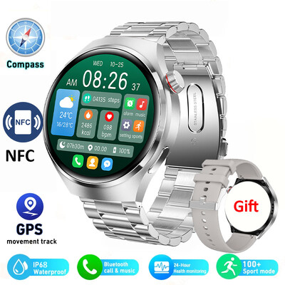 Ceasuri inteligente cu ecran HD de 1,6 inci Ceasuri inteligente NFC Bluetooth Call Smart Watch Monitor de sănătate pentru ritm cardiac IP68 Urmărire GPS 2024 Nou