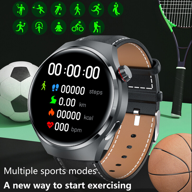 Ceasuri inteligente cu ecran HD de 1,6 inci Ceasuri inteligente NFC Bluetooth Call Smart Watch Monitor de sănătate pentru ritm cardiac IP68 Urmărire GPS 2024 Nou