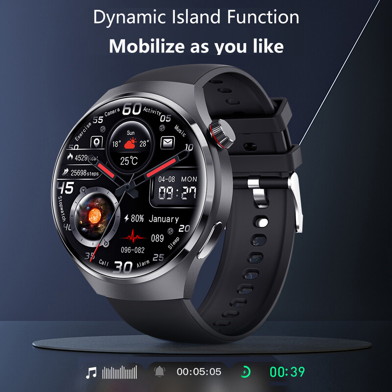 Ceasuri inteligente cu ecran HD de 1,6 inci Ceasuri inteligente NFC Bluetooth Call Smart Watch Monitor de sănătate pentru ritm cardiac IP68 Urmărire GPS 2024 Nou