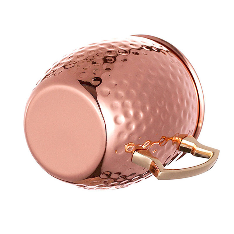 Ramadano kokteilių vyno taurė Maskvos mulo bokalas, nerūdijančio plieno, plaktu variu padengtas alaus puodelis Kavos puodelis Baro gėrimų indai šampano puodelis