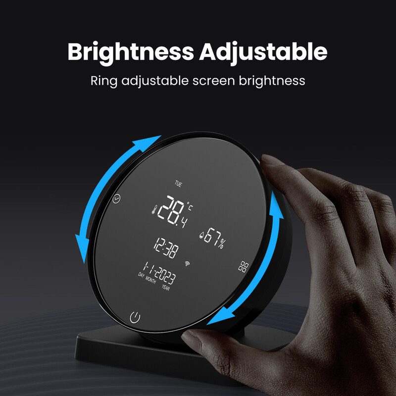 AVATTO Tuya Smart IR nuotolinio valdymo pultas su temperatūros drėgmės jutikliu oro kondicionieriaus televizoriui veikia su Alexa Google Home