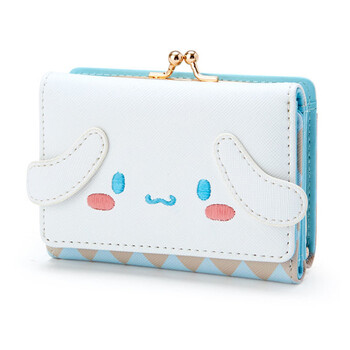 Sanrio Hello Kitty Τσάντα Kawaii Cinnamon My Melody Kuromi Casual Fashion PU Δερμάτινο πορτοφόλι Χαριτωμένα πτυσσόμενα τσάντες με κάρτα Δώρα γενεθλίων