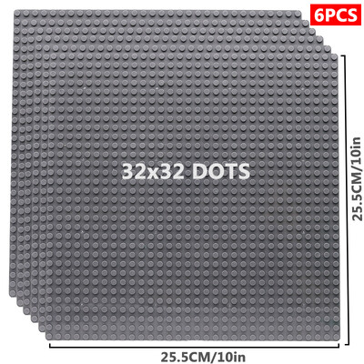 6 kom/set Osnovna ploča 32*32 32*16 Klinovi Klasične figure Građevinski blokovi Ploče Cigle Temeljne ploče blokovi Dječje igračke za dječje darove