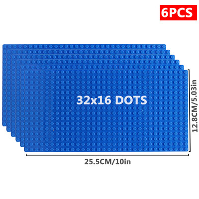 6 kom/set Osnovna ploča 32*32 32*16 Klinovi Klasične figure Građevinski blokovi Ploče Cigle Temeljne ploče blokovi Dječje igračke za dječje darove
