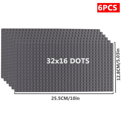 6 kom/set Osnovna ploča 32*32 32*16 Klinovi Klasične figure Građevinski blokovi Ploče Cigle Temeljne ploče blokovi Dječje igračke za dječje darove