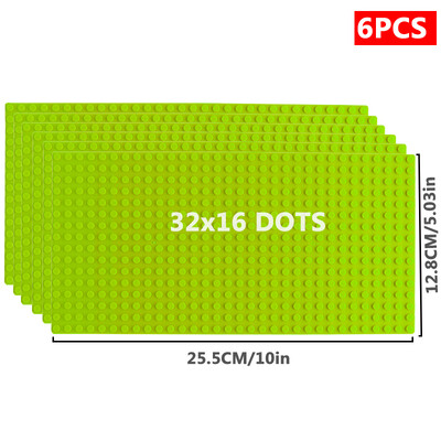 6 kom/set Osnovna ploča 32*32 32*16 Klinovi Klasične figure Građevinski blokovi Ploče Cigle Temeljne ploče blokovi Dječje igračke za dječje darove