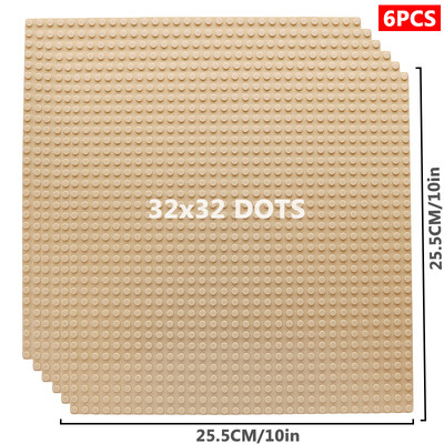 6 kom/set Osnovna ploča 32*32 32*16 Klinovi Klasične figure Građevinski blokovi Ploče Cigle Temeljne ploče blokovi Dječje igračke za dječje darove