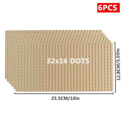 6 kom/set Osnovna ploča 32*32 32*16 Klinovi Klasične figure Građevinski blokovi Ploče Cigle Temeljne ploče blokovi Dječje igračke za dječje darove