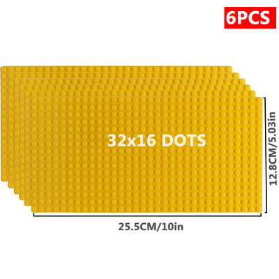 6 kom/set Osnovna ploča 32*32 32*16 Klinovi Klasične figure Građevinski blokovi Ploče Cigle Temeljne ploče blokovi Dječje igračke za dječje darove