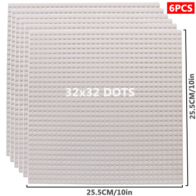 6 kom/set Osnovna ploča 32*32 32*16 Klinovi Klasične figure Građevinski blokovi Ploče Cigle Temeljne ploče blokovi Dječje igračke za dječje darove