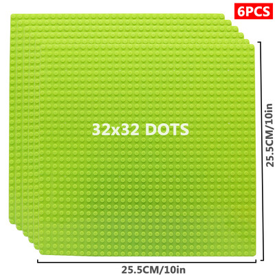 6 kom/set Osnovna ploča 32*32 32*16 Klinovi Klasične figure Građevinski blokovi Ploče Cigle Temeljne ploče blokovi Dječje igračke za dječje darove
