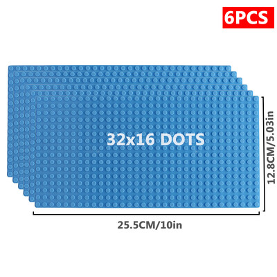 6 kom/set Osnovna ploča 32*32 32*16 Klinovi Klasične figure Građevinski blokovi Ploče Cigle Temeljne ploče blokovi Dječje igračke za dječje darove