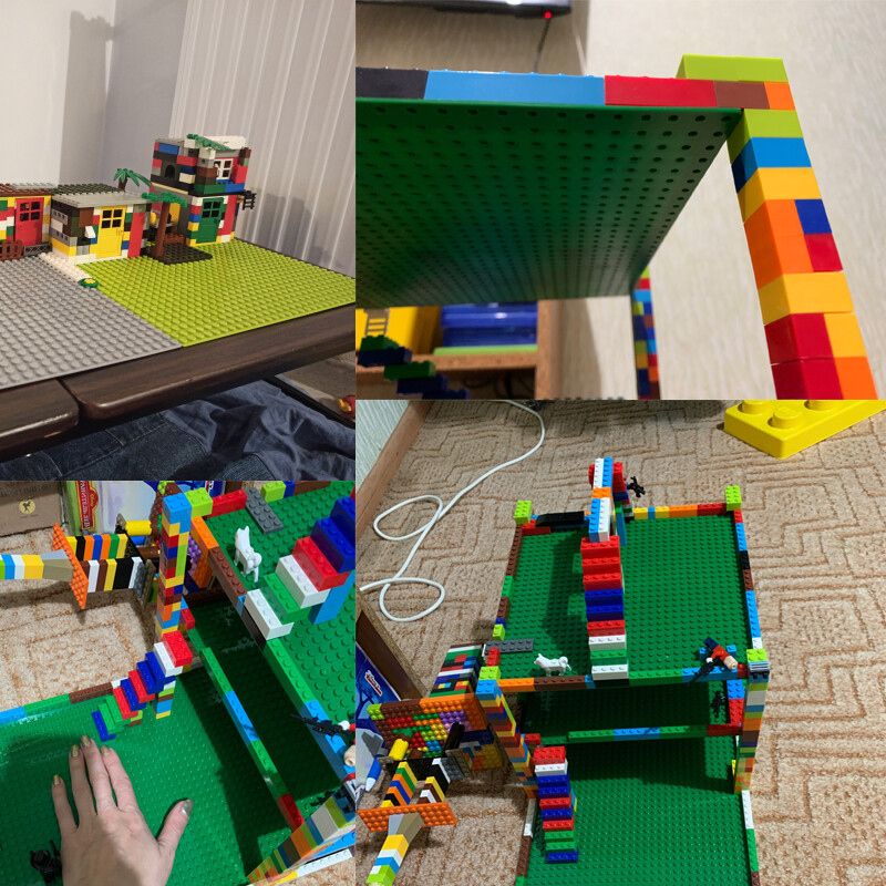 6 kom/set Osnovna ploča 32*32 32*16 Klinovi Klasične figure Građevinski blokovi Ploče Cigle Temeljne ploče blokovi Dječje igračke za dječje darove