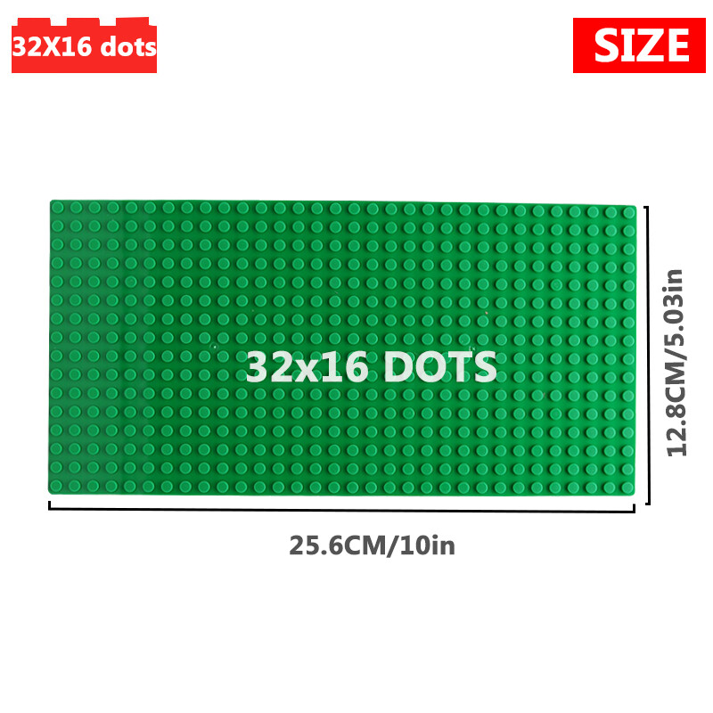 6 kom/set Osnovna ploča 32*32 32*16 Klinovi Klasične figure Građevinski blokovi Ploče Cigle Temeljne ploče blokovi Dječje igračke za dječje darove