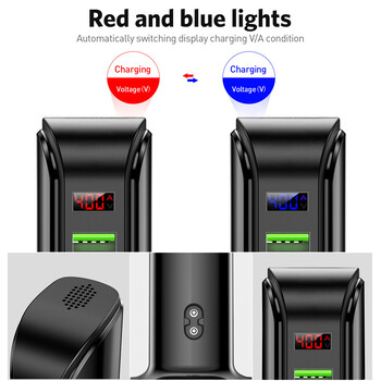 USLION 5 Multi Port USB Charger Hub за мобилен телефон EU UK US Plug LED дисплей USB зареждане Настолна станция Докинг зарядни устройства