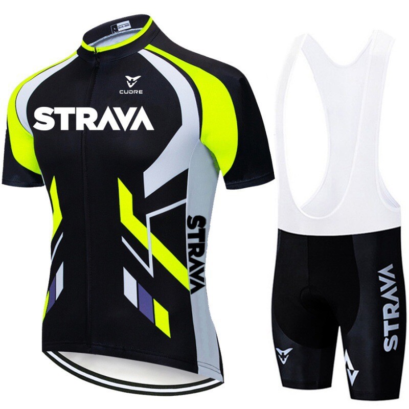 Διασυνοριακές καυτές εκπτώσεις STRAVA Cycling Jersey, Garters, ποδηλατική στολή, παντελόνι, έκδοση ομάδας ποδηλασίας, κοντά μανίκια