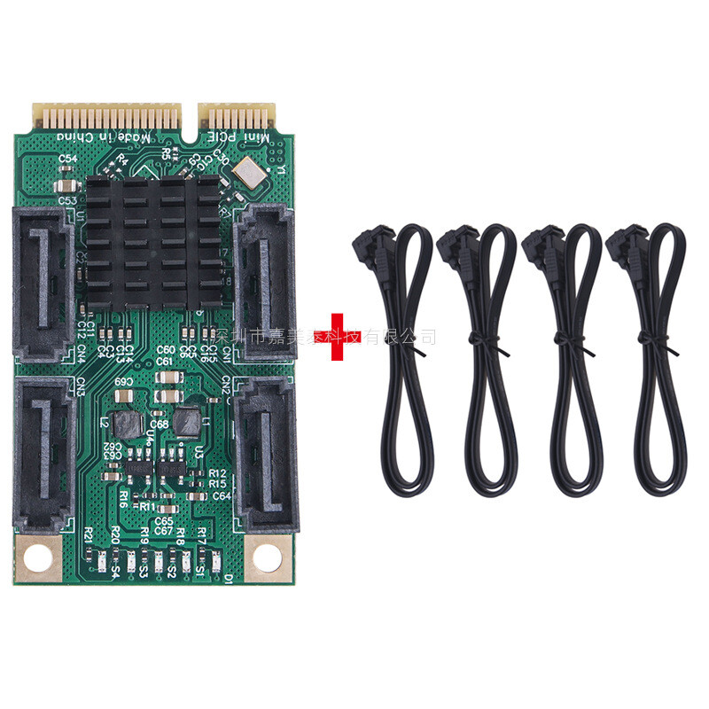 Mini PCI-E į SATA3.0 išplėtimo kortelė sata nuosekliojo prievado kortelė mini pci-e standžiojo disko išplėtimo kortelė 2 prievadas 4 prievadas