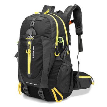 Αδιάβροχο σακίδιο ταξιδιού 40 λίτρων Camping Hiking Laptop Daypack Trekking Climbing Back Τσάντες για άνδρες Γυναικεία προμήθειες πεζοπορίας