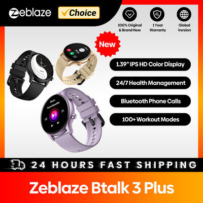 New Zeblaze Btalk 3 Plus hanghívásos okosóra, 1,39 hüvelykes, nagy HD, színes kijelzős fitneszkövető okosóra férfiaknak és nőknek