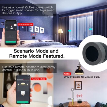 MOES Tuya ZigBee Smart Knob Switch Безжичен бутон за превключване на сцени Контролер Захранван от батерия Сценарий за автоматизация Smart Life App