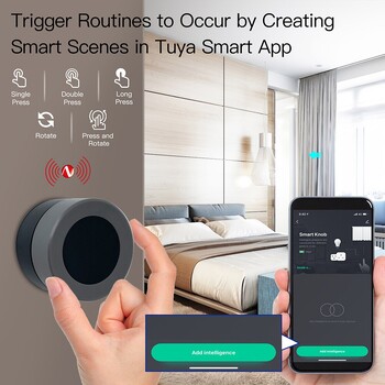 MOES Tuya ZigBee Smart Knob Switch Безжичен бутон за превключване на сцени Контролер Захранван от батерия Сценарий за автоматизация Smart Life App