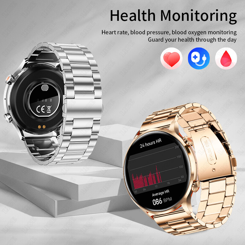 LIGE nutikell naiste meeste kohandatud kellasint Bluetooth Connect helistamiskäevõru IP67 sportlik veekindel nutikell Android ios-ile