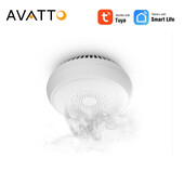 AVATTO Zigbee viedais dūmu detektors, Tuya ugunsdrošības signalizācijas sensora mājas drošības sistēmas ugunsdzēsēji, lietotnes Smart Life darbs vietnē Gateway Hub