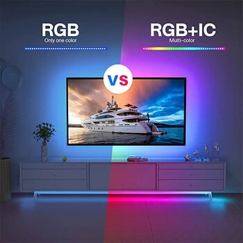 10M USB 2835 LED лента RGB Дистанционно управление Светлини Гъвкава лента за лампа Лента Телевизор Настолен екран Диодна лента за задно осветление