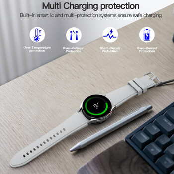 Μαγνητικός φορτιστής για Samsung Galaxy Watch 6 5 Pro Fast Charging USB C για Samsung Watch 6 5 4 3 2 1 Universal Charging