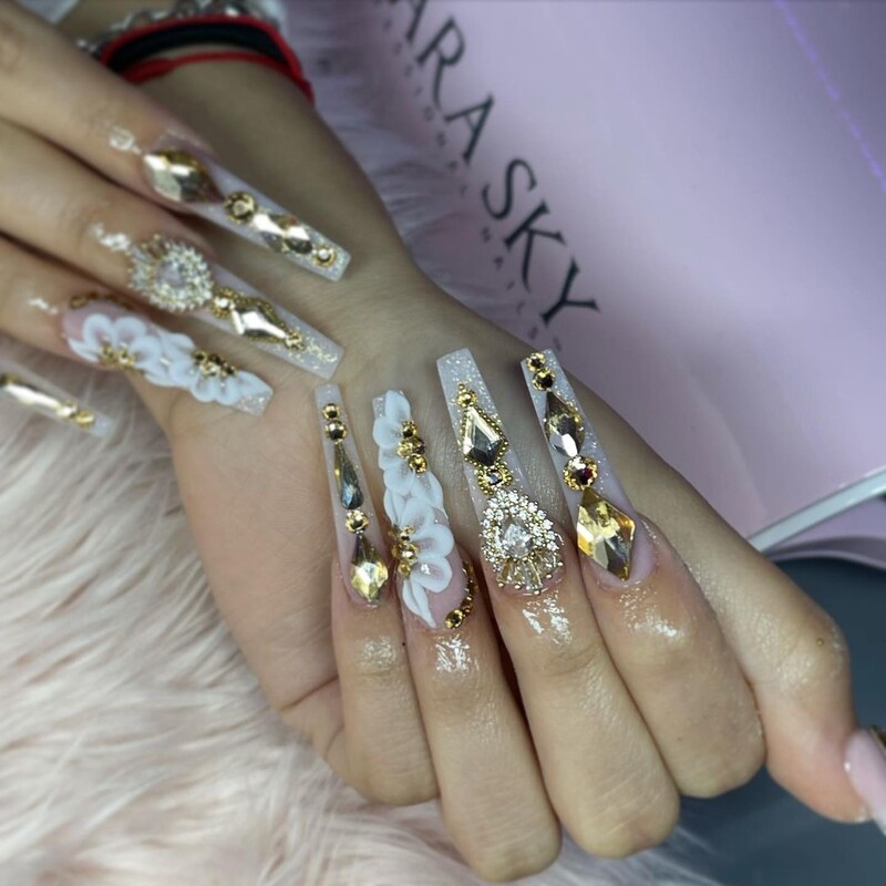 raudonas šampanas, stiklas, krištolinis deimantas, plokščias kalnų krištolas, nagų dailė, 21 tinklelio dėžutė, nagų priedų rinkinys su 1 rašikliu