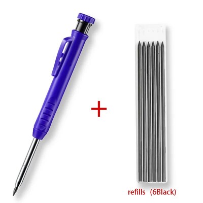 Tugev puusepa pliiatsikomplekt Puidutöötlemistööriistad Mehaaniline pliiats 5 värvi täitmine Ehitustöö Tööriistad Puusepatöö Märgistus Scriber